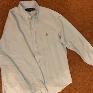 Sky blue long sleeve Polo